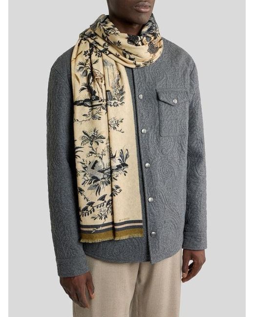 Sciarpa di Etro in Natural da Uomo