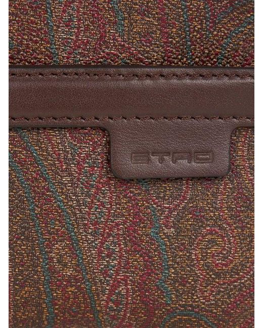 Etro Natural Mini Camera Case With Shoulder Strap And Arnica Motif for men
