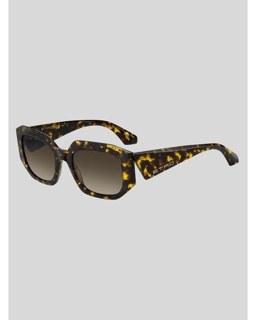 Etro Brown Tailoring Sunglasses
