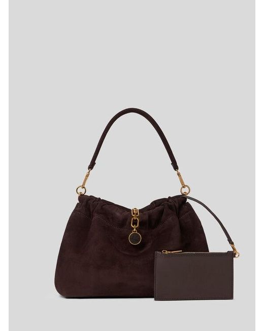 Etro Brown Medium Vela Blossom Bag