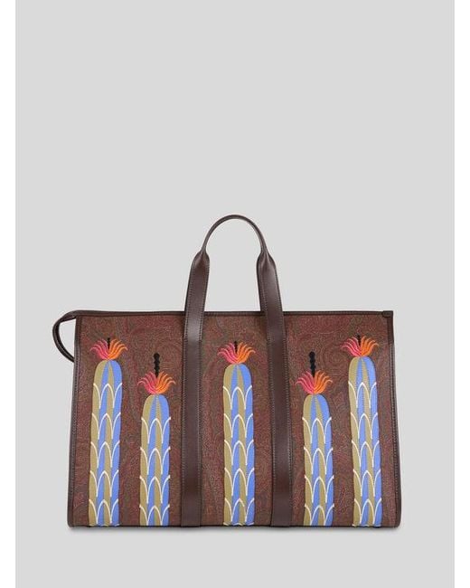 Sac De Voyage X Agostino Iacurci Grand Modèle En Arnica, Homme Etro pour homme en coloris White