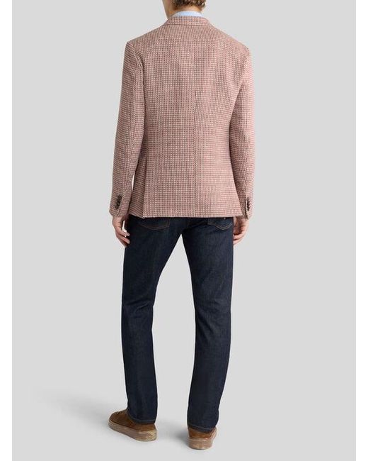 Etro Pink Single-Breasted Jacket for men