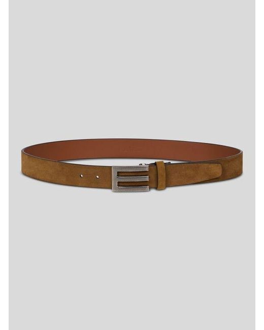 Etro Brown Belt With Monogram Buckle for men