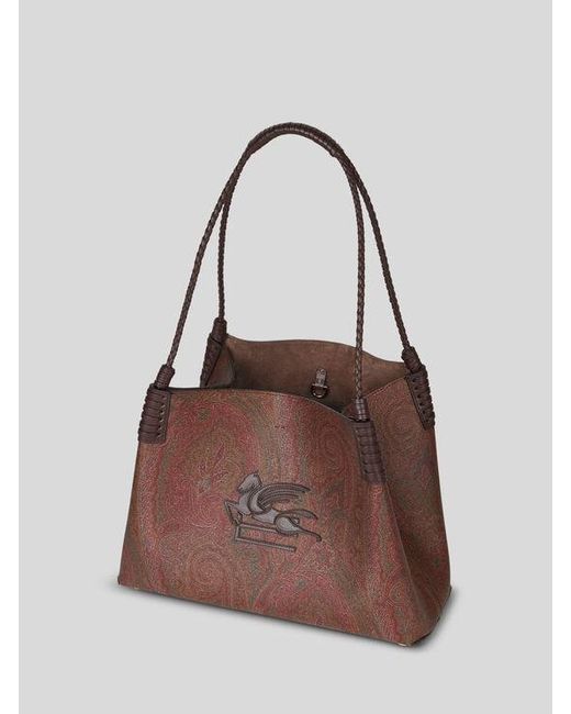Etro Brown Libra Small Tote