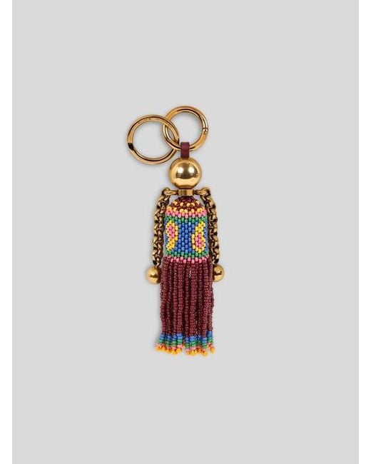Etro White Doll Charm With Beads