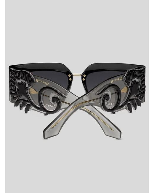 Etro Black Blossom Sunglasses