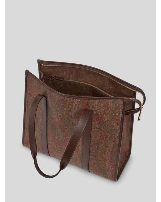 Etro Brown Arnica Tote Bag for men