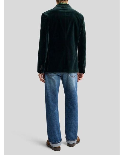 Etro Black Single-Breasted Jacket for men