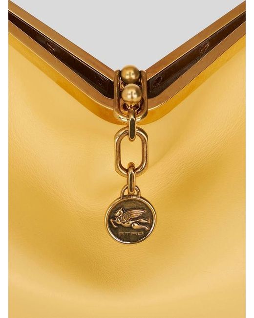 Etro Metallic Medium Vela Bag