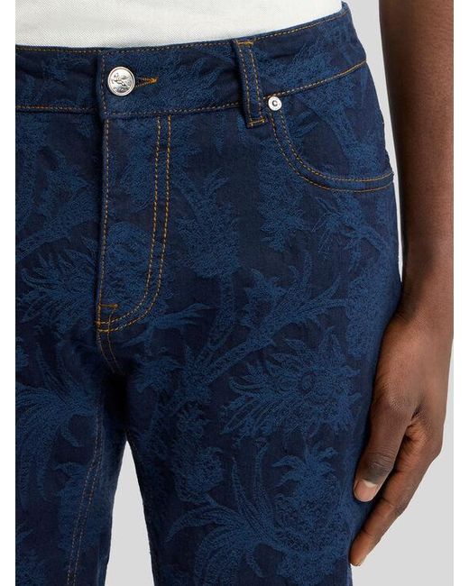 Etro Blue Regular-Fit Jeans for men