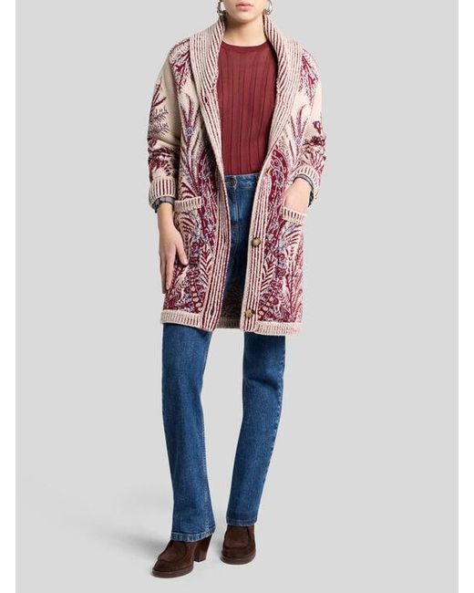 Etro Red Ribbed Sweater