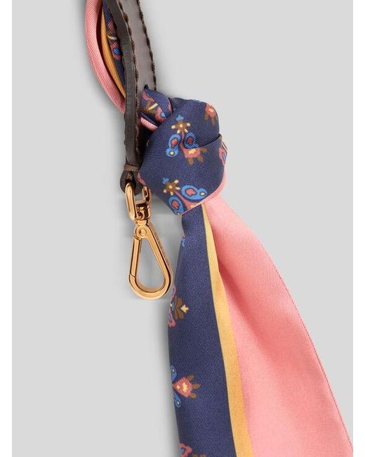 Etro White Bag Handle With Scarf