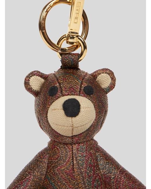 Etro White Arnica Bear Charm
