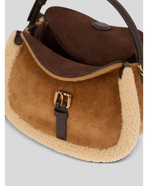 Etro Multicolor Small Shearling Pony Bag