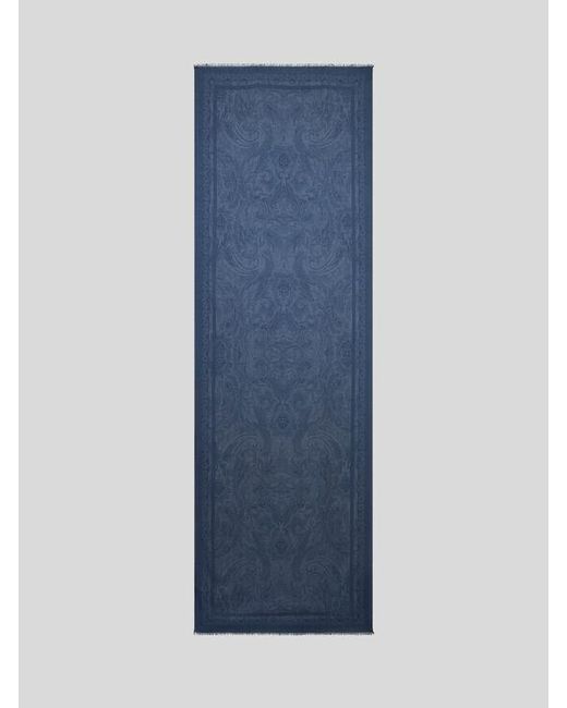Etro Schal Mit Ton-In-Ton-Muster, Herren in Blue für Herren
