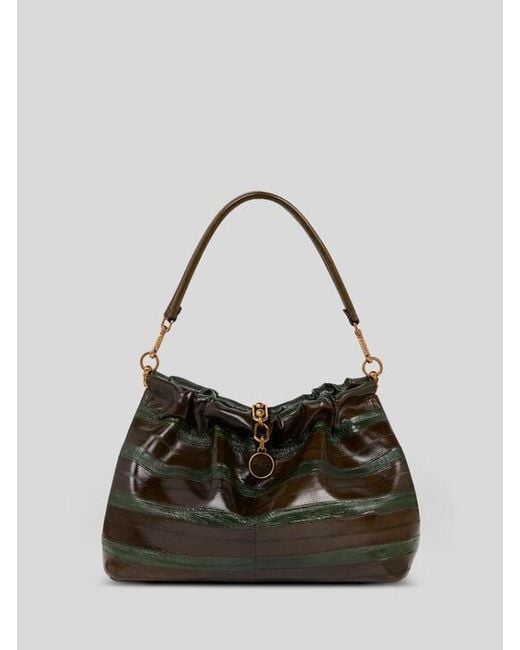 Etro Black Medium Vela Blossom Bag