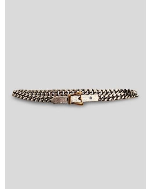 Etro White Metal Chain Belt