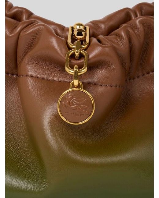 Etro Green Small Vela Blossom Bag