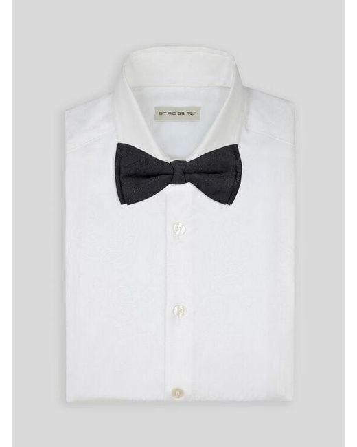 Etro Blue Jacquard Bow Tie for men