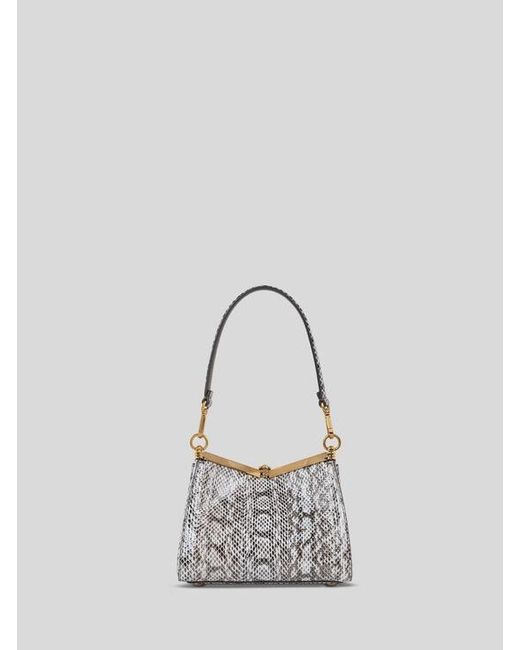 Etro Blue Small Elaphe Leather Vela Bag