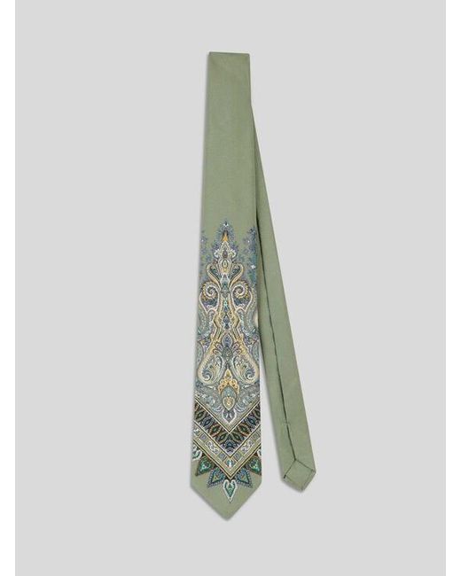 Cravatta di Etro in Green da Uomo
