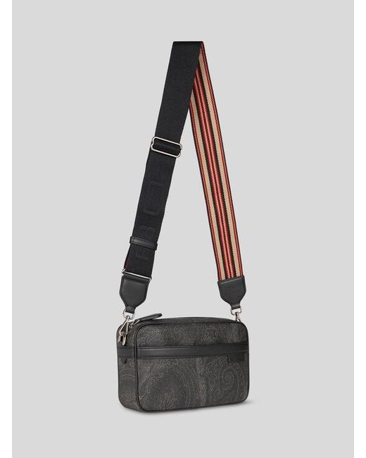 Etro Black Small Arnica Crossbody Bag for men