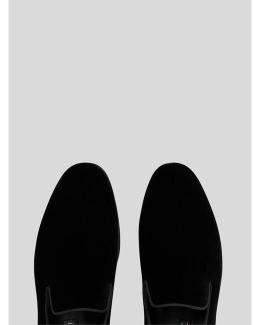 Etro Black Plain-Coloured Loafers for men