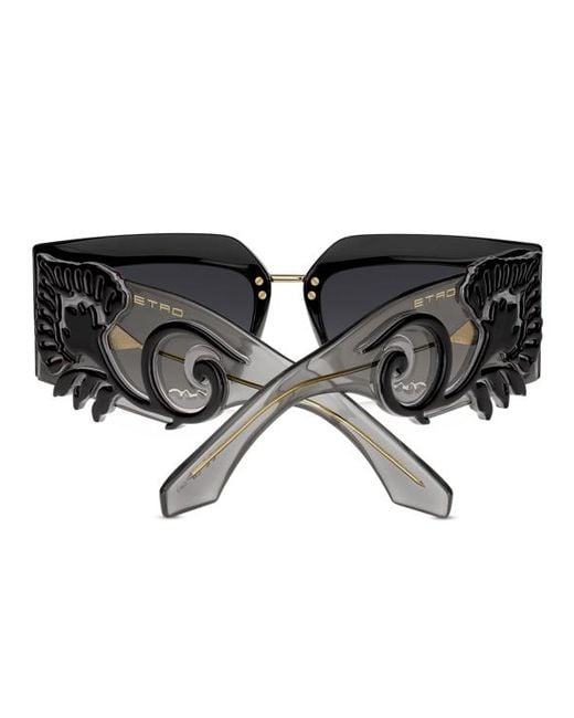 Etro Black Blossom Sunglasses