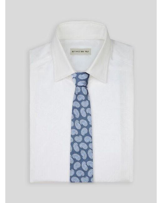 Cravatta di Etro in Blue da Uomo
