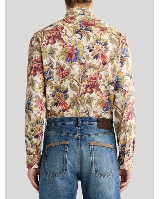 Camicia di Etro in Natural da Uomo