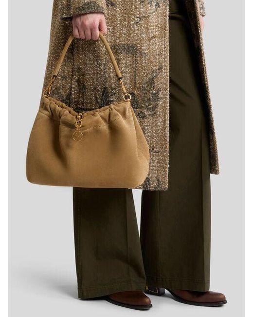 Etro Metallic Medium Vela Blossom Bag