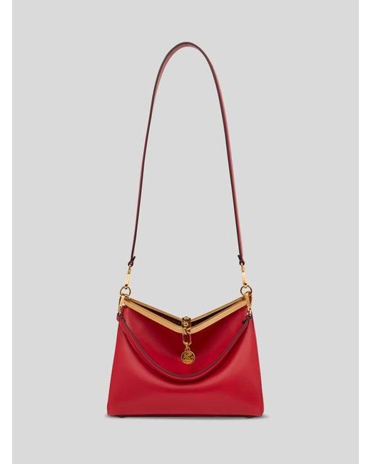 Etro Red Medium Vela Bag