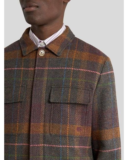 Etro Brown Shacket for men