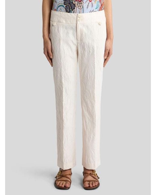 Etro White Trousers