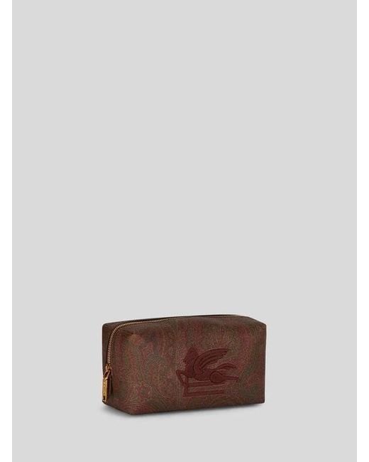 Etro Brown Medium Arnica Love Trotter Nécessaire for men