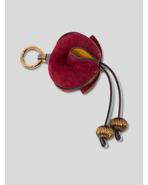 Etro Yellow Suede Flower Charm