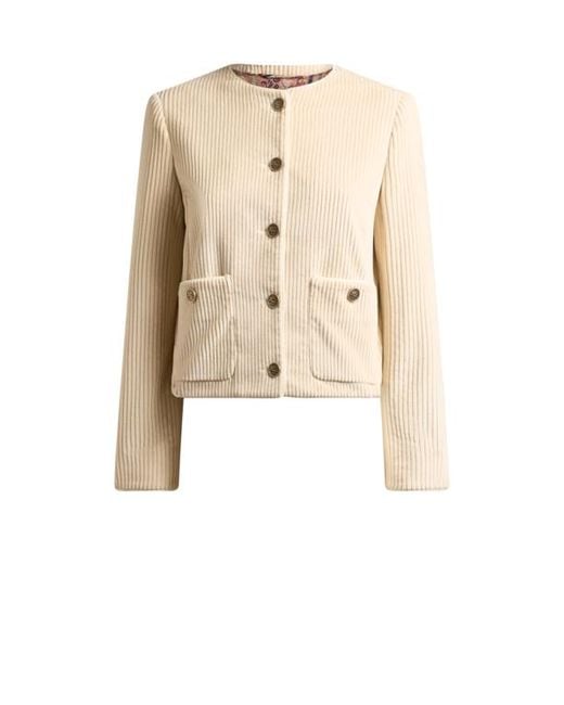 Etro Natural Cotton Corduroy Jacket