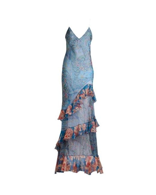 Etro Blue Long Dress