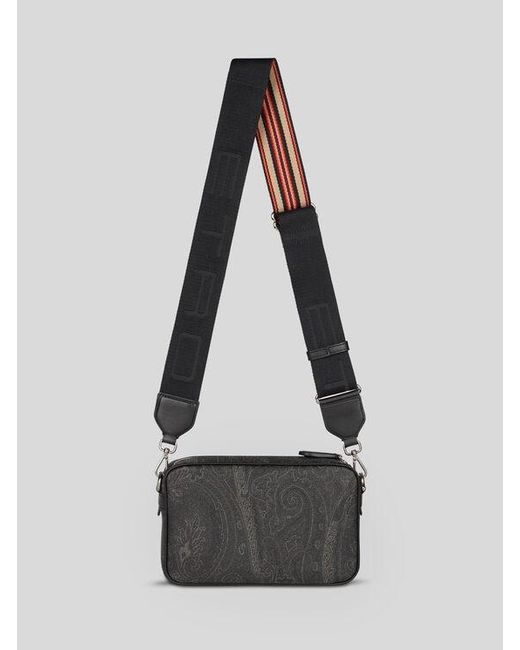 Etro Black Small Arnica Crossbody Bag for men