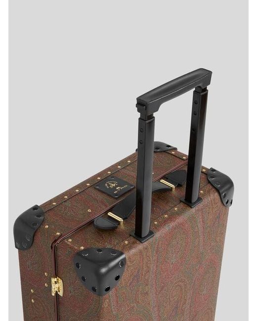 Etro Brown X Globe-Trotter Arnica And Leather Carry-On Case for men