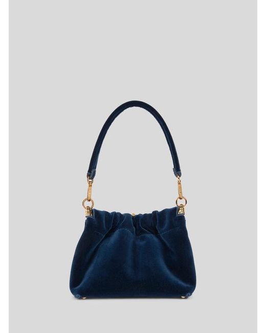 Etro Blue Small Vela Blossom Bag