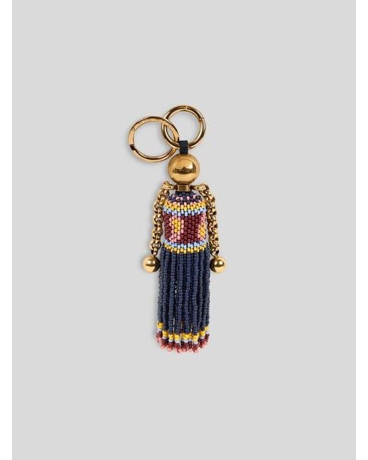 Etro White Doll Charm With Beads