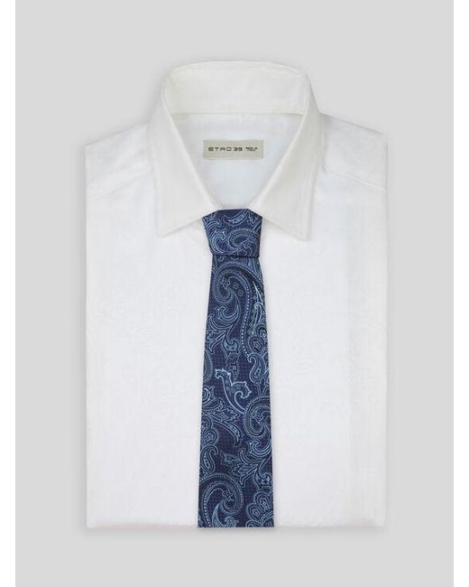 Cravatta di Etro in Blue da Uomo