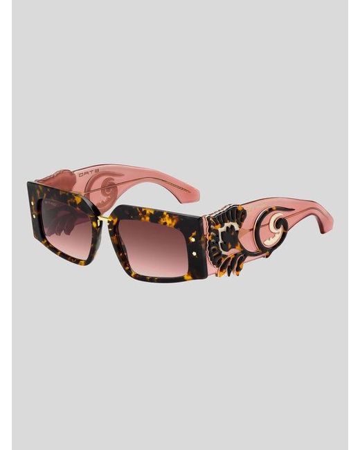 Etro Brown Blossom Sunglasses