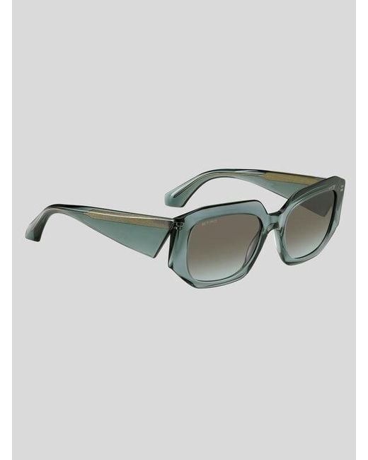 Etro Green Tailoring Sunglasses