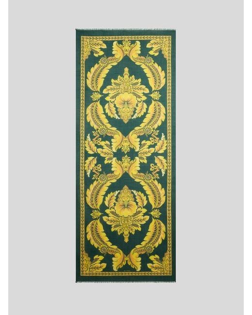 Sciarpa Con Motivo Fiori E Api, Donna di Etro in Green