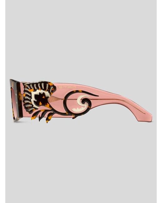 Etro Brown Blossom Sunglasses