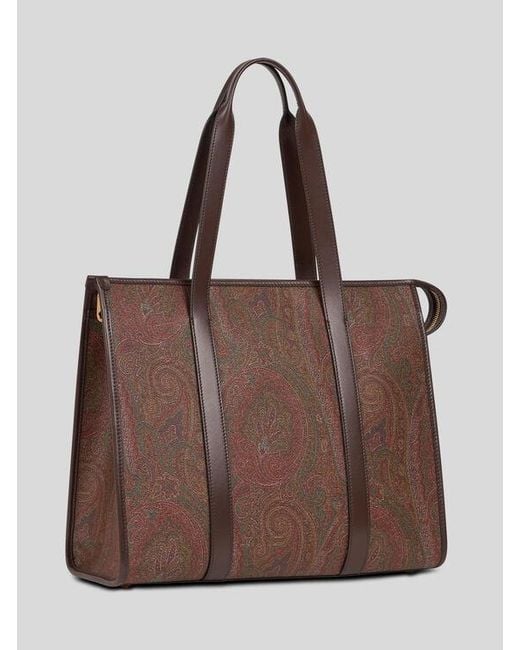 Etro Brown Arnica Tote Bag for men