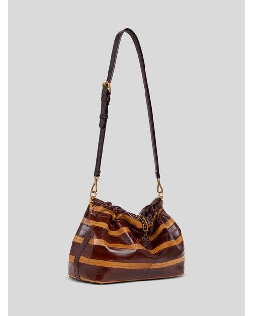 Etro Brown Medium Vela Blossom Bag