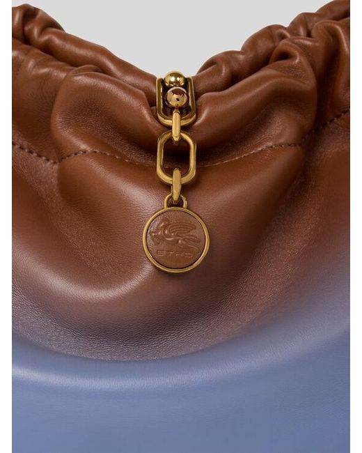 Etro Purple Medium Vela Blossom Bag